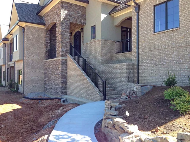 Bonneval Exterior Front Walkway — Providence Builders home