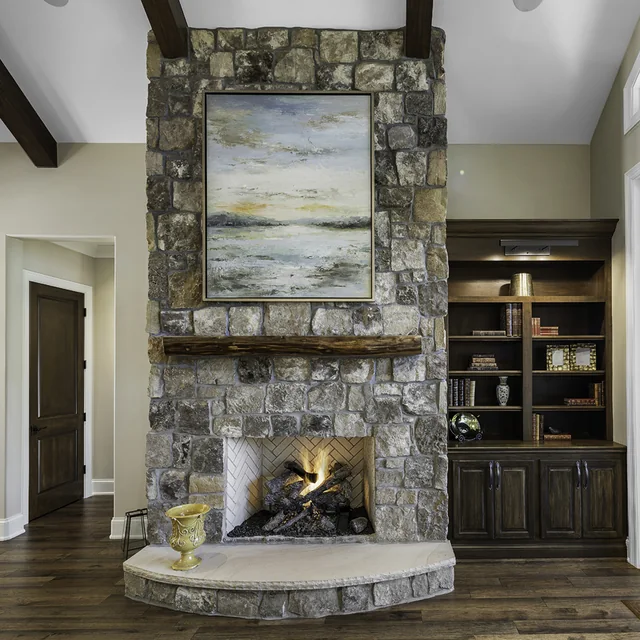Eynsworth Great Room Fireplace — Providence Builders home