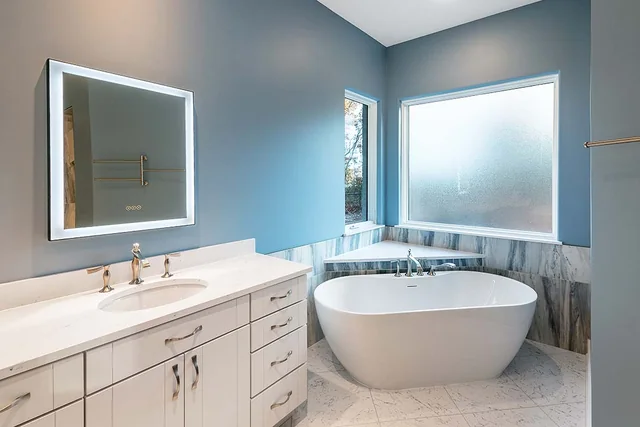 Mont Blanc Master Bath Tub — Providence Builders home