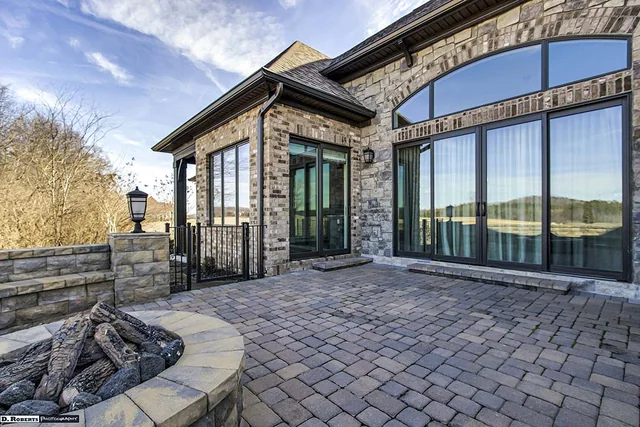 Woodhall II: Woodhall ll Patio Firepit02 — Providence Builders home