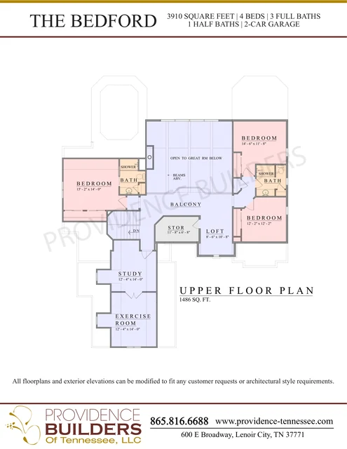 Bedford original plan sheet 3