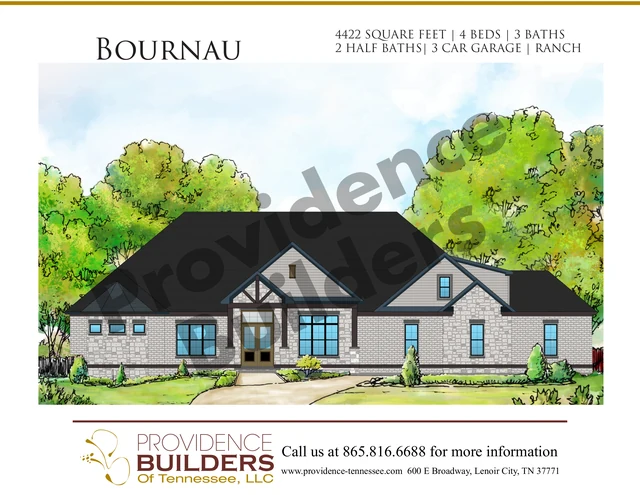Bournau original front elevation