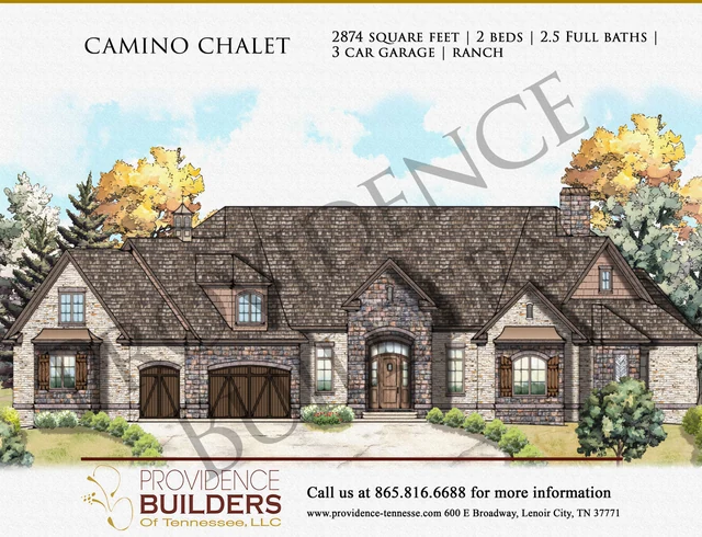 Camino Chalet original front elevation