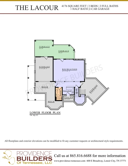Lacour original plan sheet 3
