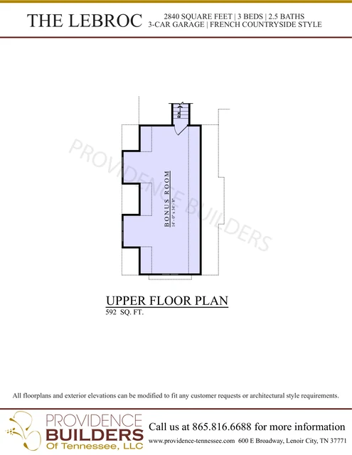 LeBroc original plan sheet 3
