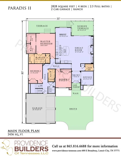 Paradis II original plan sheet 2