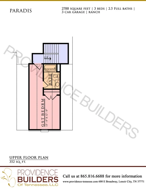 Paradis original plan sheet 3