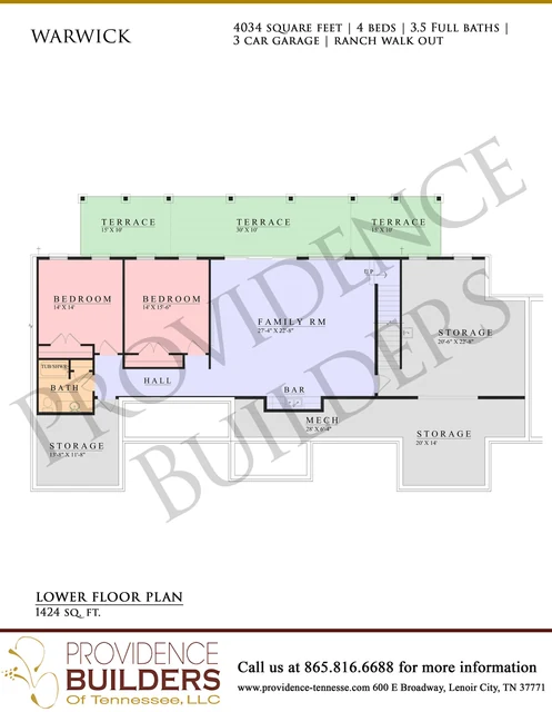 Warwick original plan sheet 3