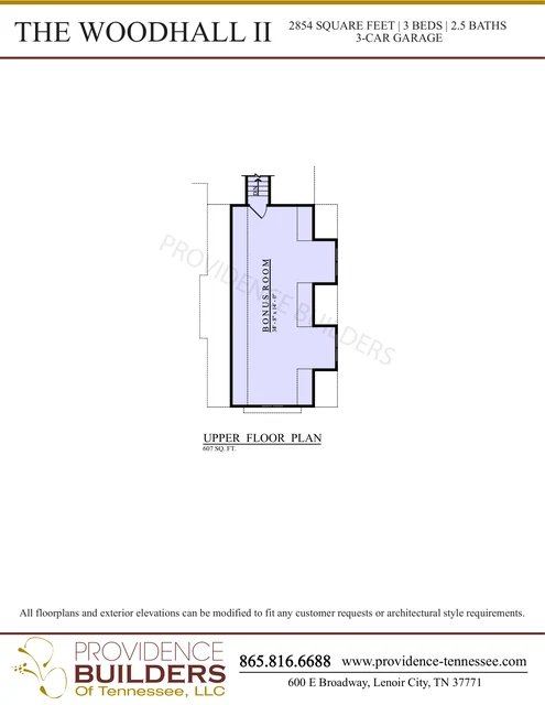 Woodhall II original plan sheet 3