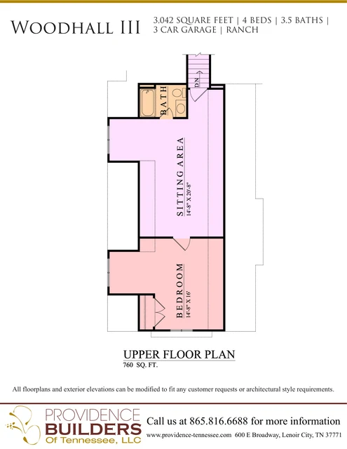 Woodhall III original plan sheet 3