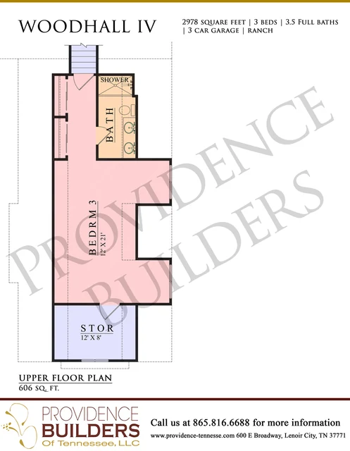 Woodhall IV original plan sheet 3