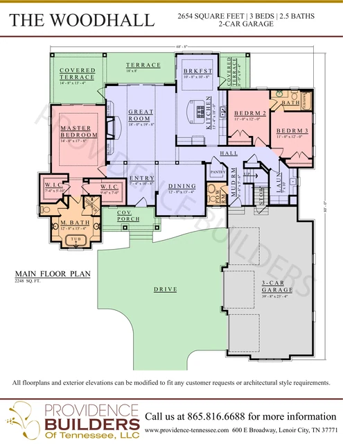 Woodhall original plan sheet 2